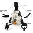 thumbnail image 5 of HELLHERO Cat Spider Web Pattern Shoulder Purse with Zipper Closed Crossbody Bag Vintage Polyester, 5 of 7