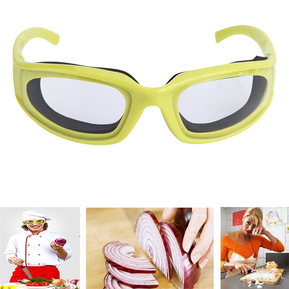 Lergo Kitchen Onion Goggles Ladies Anti Tear Protect Glass Tool Yellow,Blue,Transparent,Gray