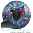 thumbnail image 2 of Toronto Baseball Round Non-Slip Rubber 2 PCS 8in Mouse Pad 3mm Thick Polyester Surface for Office Gaming PC, Bluebird Mouse Pad LS265, 2 of 7