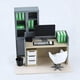 thumbnail image 5 of Juego de muebles de oficina en miniatura para casa de muñecas a escala 1/12, muebles decorativos para casa de muñecas. Estilo D, 5 of 9