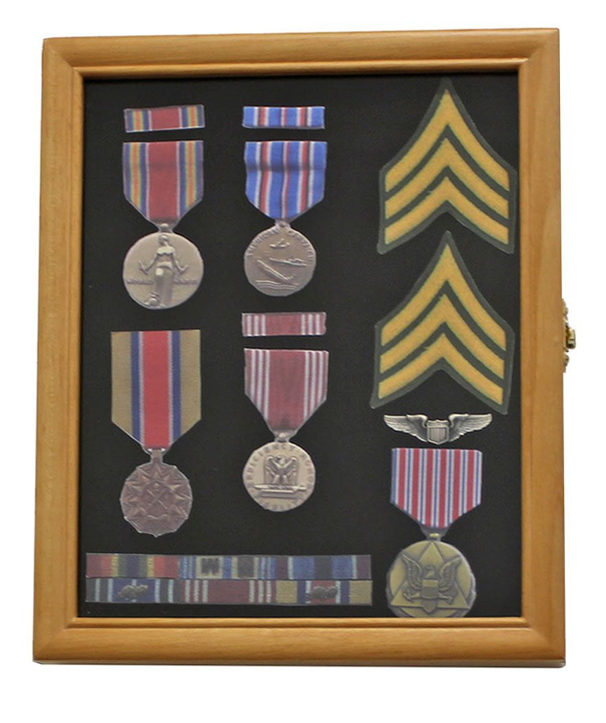 Buy Military Medals, Pins, Award, Insignia, Ribbons Display Case Shadow