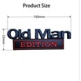 thumbnail image 7 of 2PCS Old Man Edition Car Emblem, Funny Edition Nameplate Decal, Tailgate Decal for Side Rear Tailgate Bumper, Old Man Metal Emblem Badge Sticker Decals for Cars Truck SUV Side (2pcsAB), 7 of 7