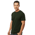 thumbnail image 6 of M&O Gold Soft Touch T-Shirt for Men, 100% Cotton Short Sleeve Taped Neck Forest Green Tee, 3XL, 6 of 6