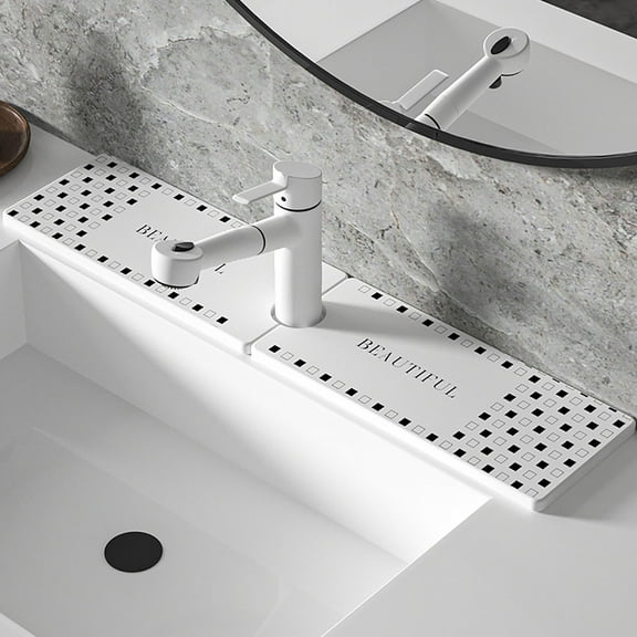 Openpig 23.6 Inches Diatomite Fast Drying Stone Sink Tray Faucet Mat for Kitchen Sink Suitable for Kitchen Bathroom