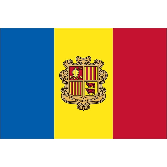 Andorra 2' x 3' Indoor Polyester Flag