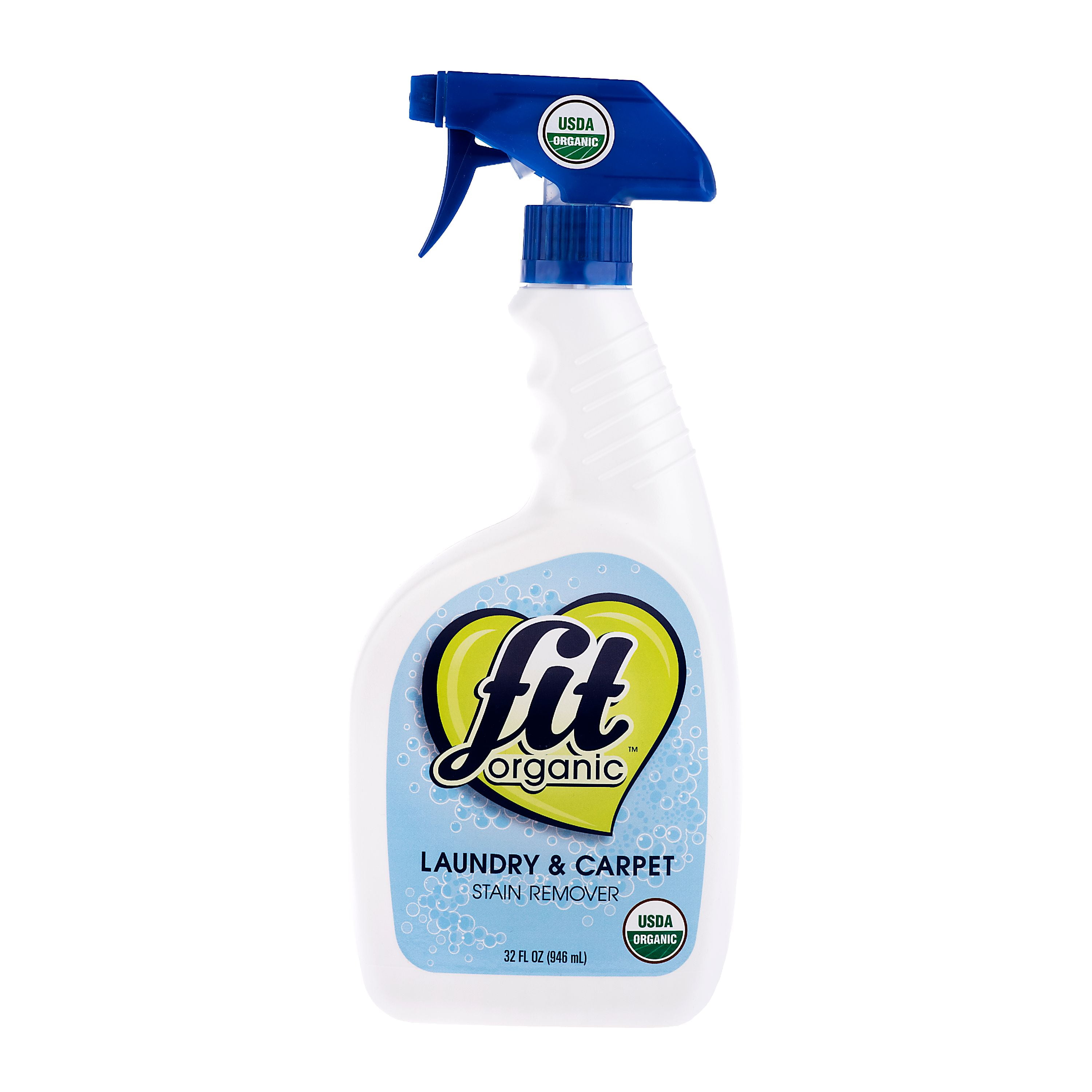 Fit Organic Natural Laundry and Carpet Stain Remover Spray, 32 Oz
