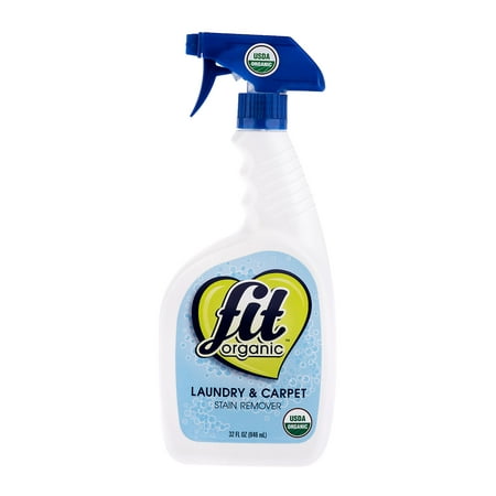 Fit Organic Natural Laundry and Carpet Stain Remover Spray, 32 (Best Natural Carpet Stain Remover)