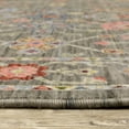 thumbnail image 3 of Oriental Weavers Lucca Wool Blend Area Rug - 093K1 - 2'6" x 12' - in Gray/ Multi - Vintage Inspired, Wool Blend, Entryway, Hallway Runner Rug, 3 of 5