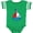 Football Green and White, variant on Personalized Sailboat Boys or Girls Baby Bodysuit