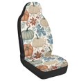 thumbnail image 2 of POLERO Stretchy High Back Car Seat Cover for Auto, Polyester Interior Decor Car Seat Covers for Front Seats, Pumpkin and Maple Leaf Theme, 2 of 12
