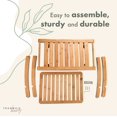 thumbnail image 2 of TranquilBeauty Bamboo Shower Bench with Storage Shelf - Wooden Bathroom Stool - Wood Bath Chair for Sitting, 2 of 6