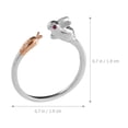 thumbnail image 2 of BESTYASH 2Pcs Assorted Color Rabbit Adjustable Fashion Finger Romantic, 2 of 8
