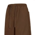 thumbnail image 5 of TEAJOPSUU Men's Sport Shorts Moisture-Wicking Elastic Waist Drawstring Casual Solid Color Outdoor Shorts I-Coffee, 5 of 7