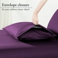 thumbnail image 5 of California Design Den - 100% Cotton King Size Pillow Cases Set of 2, Soft Sateen Weave, Fits King Pillows - Purple, 5 of 7