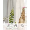 thumbnail image 6 of Groundhog Day Sheer Curtains 45 Inch Length 2 Panels Set for Living Room/Bedroom, Sunflower Spring Floral Botanical Rustic Kitchen Curtains Grommet Semi-Sheer Curtains Window Treatments 42"x45"x2, 6 of 7