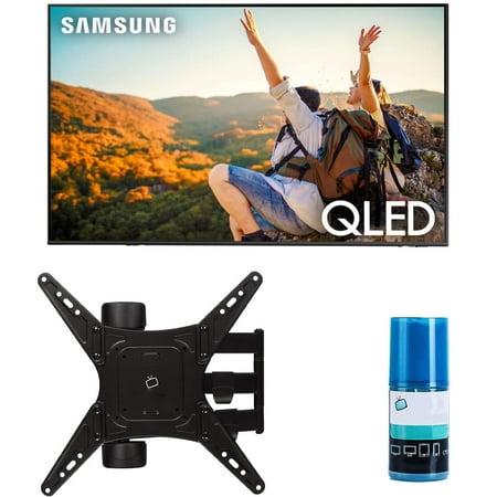 Samsung QN32Q60CAFXZA 32-inch QLED 4K Quantum HDR Smart TV with Walts TV Full Motion Mount and Screen Cleaner Kit (2023)
