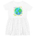 thumbnail image 3 of Inktastic Earth Day with Flowers Girls Toddler Dress, 3 of 5