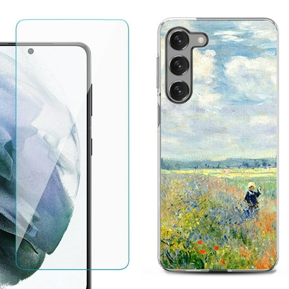 Shockproof Fashion Phone Case for Samsung Galaxy S23 5G, by OneToughShield ® - Poppy Field
