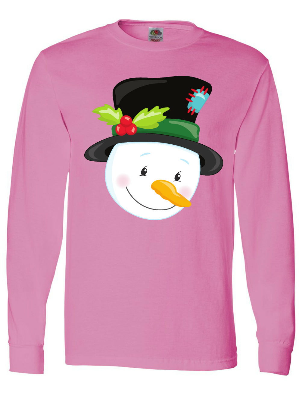 New Kids Girls Christmas Xmas Long Sleeve Snowman Hat Snowflakes Scarf Tee Top 