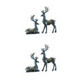 thumbnail image 3 of Advancent 2pcs Reindeer Figurines Resin Deer Statues Decoration Gift for Home en Type1 NO1, 3 of 4
