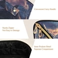 thumbnail image 5 of FORMRS Makeup Bag Travel Cosmetic Organizer for Women Fold Flat Zipper Pouch with Handle, Ethereal Mountain, 5 of 8