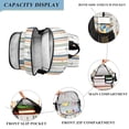 thumbnail image 3 of FORMRS Unisex School Backpack 17" Student Travel Bag with Laptop Compartment, Nautical Pattern, 3 of 7