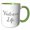 Green/White, variant on 3drose, Image of Waitress Life Quote, 15oz Mug