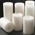 thumbnail image 1 of Pillar Candles MOSROAD, color blanco, sin perfume, 50 horas de combustión, paquete de 6, 1 of 9