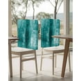thumbnail image 4 of nqOlkjepod Teal Chair Covers Set of 4, Decorative Chair Back Cover, Retro Oil Painting Modern Abstract Art Aesthetics Dining Room Chair Slipcovers Removable Chair Protectors Covers for Party Banquet, 4 of 7