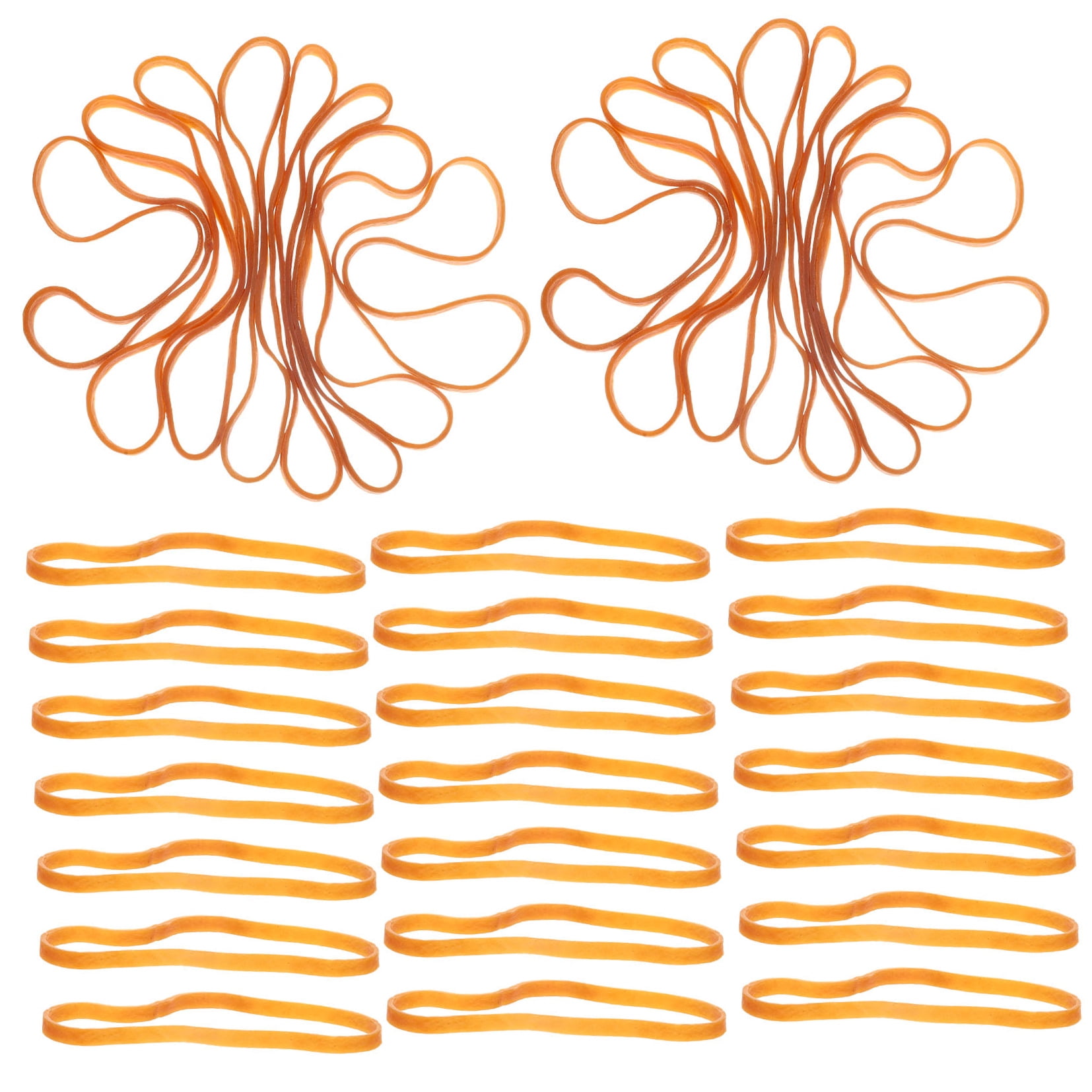 Luxshiny Heavy Duty Large Orange Rubber Bands, 1 Set for Office, File Organization, Outdoor Use, Secure Binding and Versatile Applications