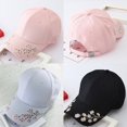 thumbnail image 4 of 1PC Baseball Cap Ladies Snapback Cap Hat Women Embroidered Cherry Blossoms Hat Hot, 4 of 6