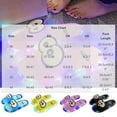 thumbnail image 3 of Samdudou Womens Slide Sandals Open Toe Slip On Flat Slippers Fun LED Light Up Sole Cute Cartoon Penguin Design Novelty Indoor Outdoor House Shoes Casual Footwear, 3 of 7