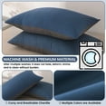 thumbnail image 5 of Set of 2 Pillow Shams, Envelope Closure Standard Size Pillow Covers, Soft Breathable Cotton Decorative Pillowcases, Bedroom Sofa Living Room Decor, 5 of 6