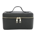 thumbnail image 3 of Bolsa organizadora de maquillaje, bolsa de almacenamiento de cosméticos con divisores para mujeres y niñas, bolsa de maquillaje para mujeres, bolsa de negro, 3 of 8