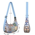 thumbnail image 4 of Crescent Bag for Women Men Trendy,Shoulder Bag with Adjustable Strap Bohemian Tribal, 4 of 5