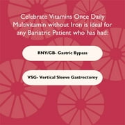 Celebrate Vitamins CelebrateONE Bariatric Once Daily Multivitamin Chewables, Iron Free, Strawberry Creme, 30 count