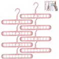 thumbnail image 1 of Juego De 8 Perchas Mágicas De 9 Agujeros - Antideslizantes - Rosa. Afortunado Sencillez, 1 of 5