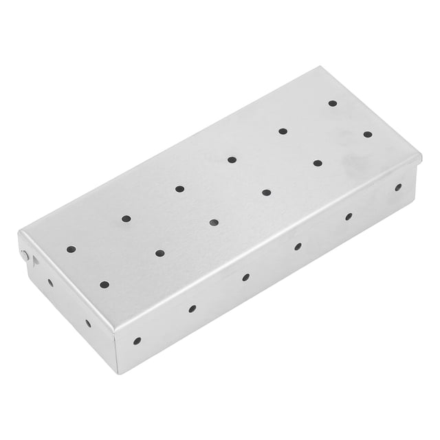 Smoker Box, Manual Vented Lid Easy To Clean BBQ Smoke Box Stainless Steel for Picnic