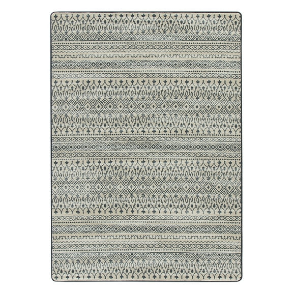 Milliken Drayton Area Rug 4000173991 Pardo Blueline Angled Diamonds 7' 8" x 10' 9" Rectangle