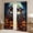 Blue Orange, variant on jejeloiu Happy Halloween Black Out Curtains,Pumpkin Lantern Curtains Pack of 2 (42x63 Each),Gothic Skeleton Guitar Bedroom Curtains For Children,Luxury Bedroom Decor