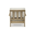 thumbnail image 4 of Signature Design by Ashley Carter Hall Outdoor Lounge Chair with Cushion, Weather-Resistant Eucalyptus Wood with Nuvella® Fabric, Beige, 4 of 5
