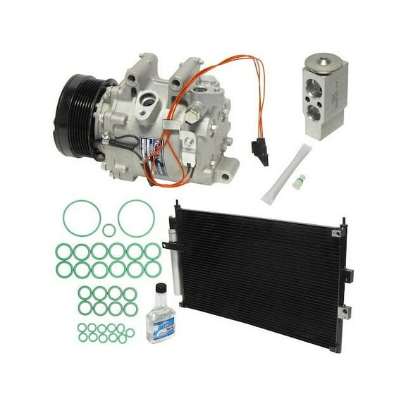 A/C Compressor Kit with Condenser - Compatible with 2006 - 2011 Honda Civic 2-Door 2007 2008 2009 2010