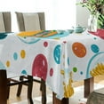 thumbnail image 5 of Yayeee Tablecloths 60" x 90" Rectangle Wrinkle Resistant Party Table Cover, Bubbles Hamburger, 5 of 8