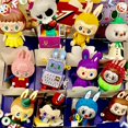 thumbnail image 2 of Serie de juguetes de elfos monstruosos, 1 pieza o 12 piezas, figura de acción de Labubu, adorno decorativo hecho a mano de dibujos animados, lindos regalos de cumpleaños para fiestas, juguetes, 2 of 5