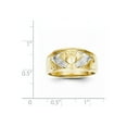 thumbnail image 2 of 10k & Rhodium Men's Claddagh Ring, 2 of 2