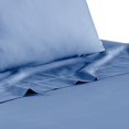 thumbnail image 4 of Benjara BM231559 Tulsa 1200 Thread Count Tri Blend Très Grand Sheet Set&44; Bleu - 6 Pièces, 4 of 5