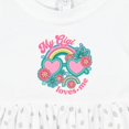 thumbnail image 4 of Inktastic My Gigi Loves Me Girls Rainbow Granddaughter Girls Baby Dress, 4 of 5