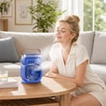 thumbnail image 6 of Misting Air Fan, Fan, Portable Personal Fan, Cooler Fan, 9X7X3 Inch Plug-In Multi-Color Illuminated Mist Fan with Top Water Tank, 5 Nozzle Humidification Cooling Feature,, 6 of 7