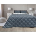 thumbnail image 1 of Oriental Comforter & Sham Bedding Set, Ethnic Themed Continuing Ornamental Motif with Traditional Inspirations, 3 pcs Duvet Set Microfiber Filling Quilt, 5 Sizes, Turquoise Dark Blue, by Ambesonne, 1 of 4
