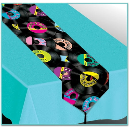 Printed Rock & Roll Table Runner (Pack of 12)